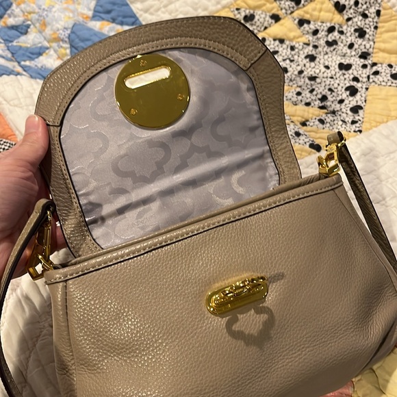 Oryany Taupe Leather Bag - Picture 8 of 10